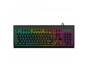 SVEN KB-G8400 Programmable Gaming Keyboard, membrane with tactile feedback,104 keys, 12Fn-keys, Customizable RGB backlight, 1.8m durable braided cable, USB, Black, Rus/Ukr/Eng